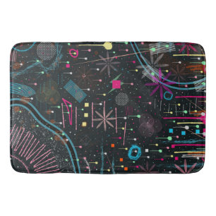 Maximalist Abstract Expression Bath Mat