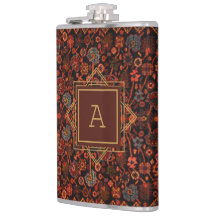 Maximalist Decor Monogrammed Vintage Rug Pattern