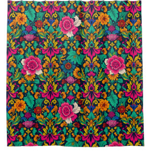 Maximalist Dreamscape Shower Curtain