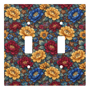 Maximalist Floral Light Switch Cover
