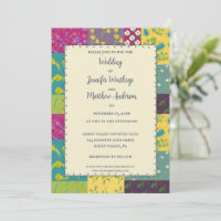 Maximalist Floral Quilt Boho Style Wedding