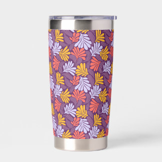 Maximalist Florals in Purple & Coral Insulated Tumbler