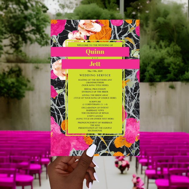 Maximalist Marbled Modern Floral Wedding (Creator Uploaded)
