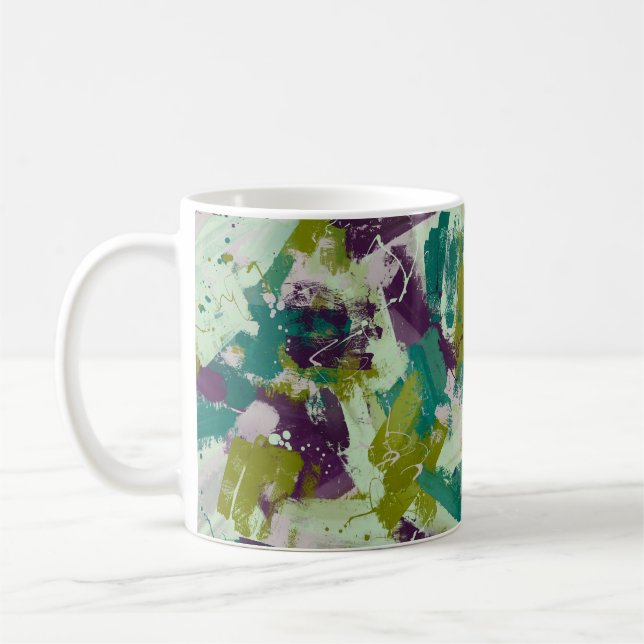 Maximalist Paint Splatters Coffee Mug (Left)