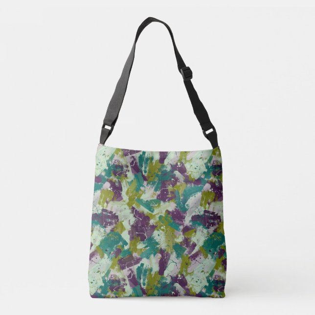 Maximalist Paint Splatters Crossbody Bag (Back)