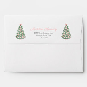 Maximalist Pink Green Chinoiserie Return Address Envelope