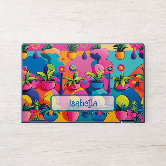 Maximalist Potted Plants HP Laptop Skin (Front)