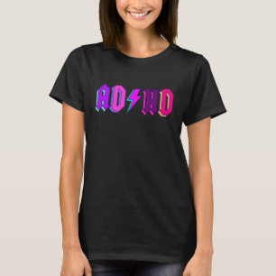 Maximalist Vibrant Bright Colorful ADHD Awareness T-Shirt