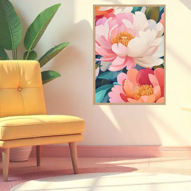 Maximalist Vibrant Floral And Botanical Acrylic Print (Creator Uploaded)