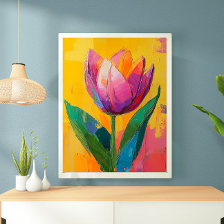 Maximalist Vibrant Floral Decor Wall art