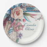 Maximalist Wedding Vintage Floral Decor Paper Plates