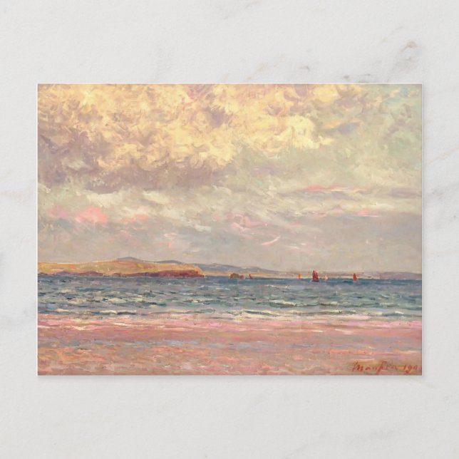 Maxime Maufra- Evening, Morgat Beach Postcard (Front)