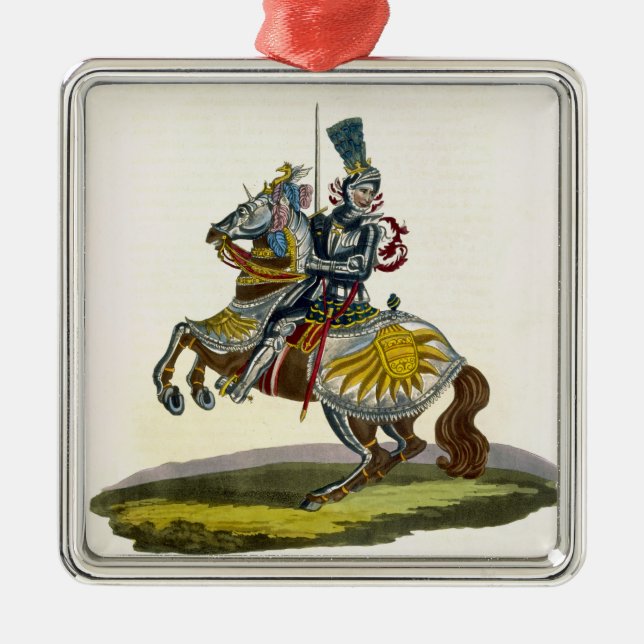 Maximilian I, King of Germany and Holy Roman Emper Metal Ornament (Front)