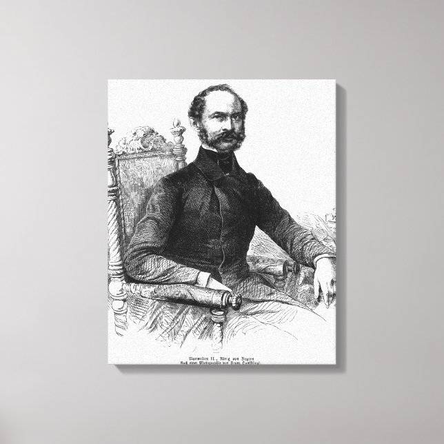 Maximilian II , King of Bavaria Canvas Print (Front)