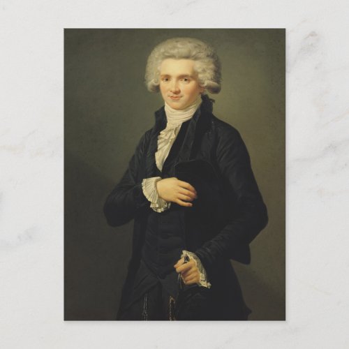 Maximilien de Robespierre  1791 Postcard