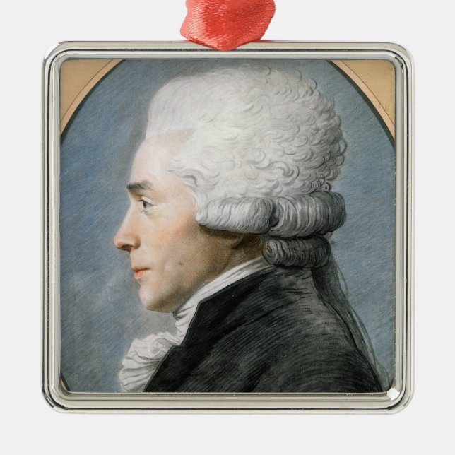 Maximilien de Robespierre Metal Ornament (Front)