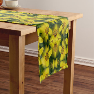 Maximillian Sunflower Abstract Short Table Runner