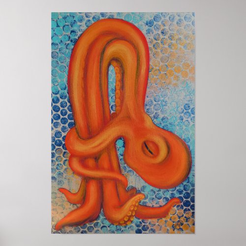 Maximum Flexibility octopus standing frwrd fold Poster