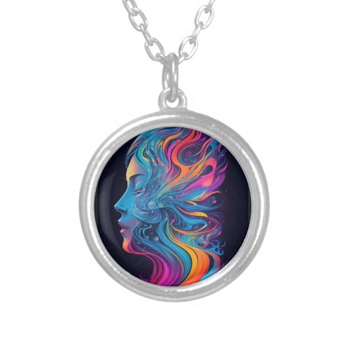Maximum Potential Maximalist Woman Silver Plated Necklace
