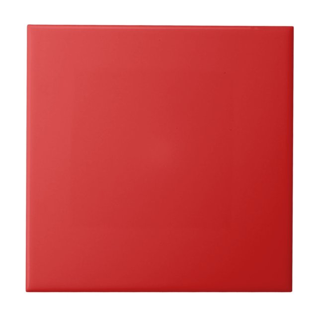 Maximum Red Solid Color Ceramic Tile (Front)
