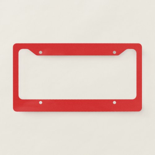 Maximum Red Solid Color License Plate Frame