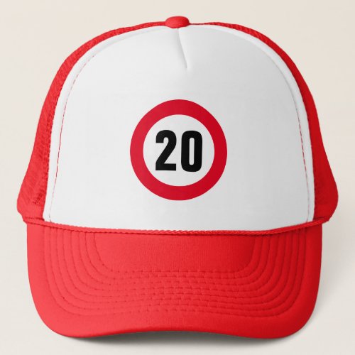 Maximum speed limit 20 mph crossing guard hats