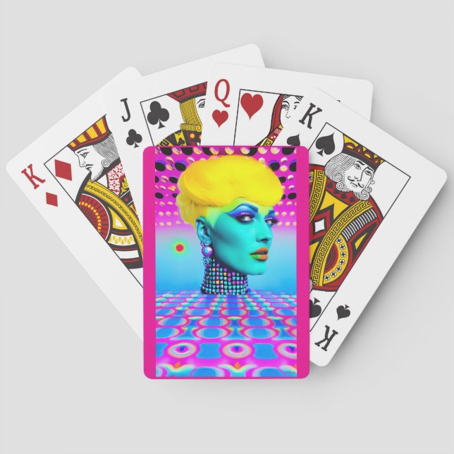 Maxine Headroom Poker Cards (Back)