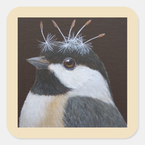 Maxine the chickadee stickers