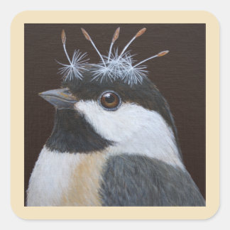 Maxine the chickadee stickers