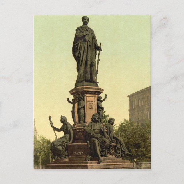 Maxmonument (Maximilian II) in München Postcard (Front)