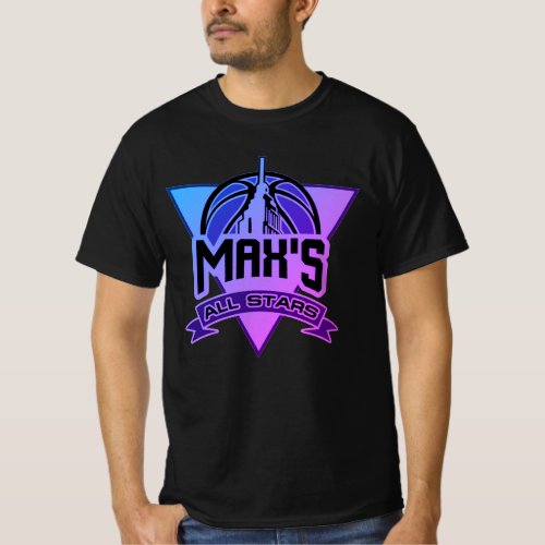 Maxs All Stars Midnight Gradient New Logo T_Shirt