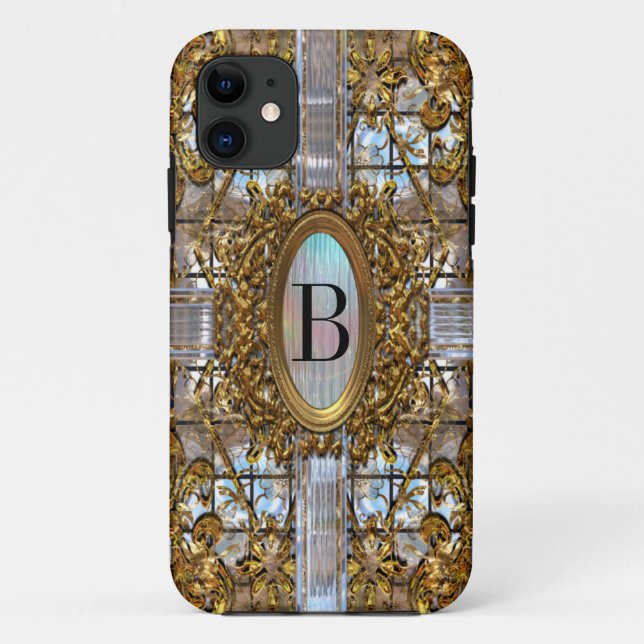 Maxter Elegant Monogram Case-Mate iPhone Case (Back)