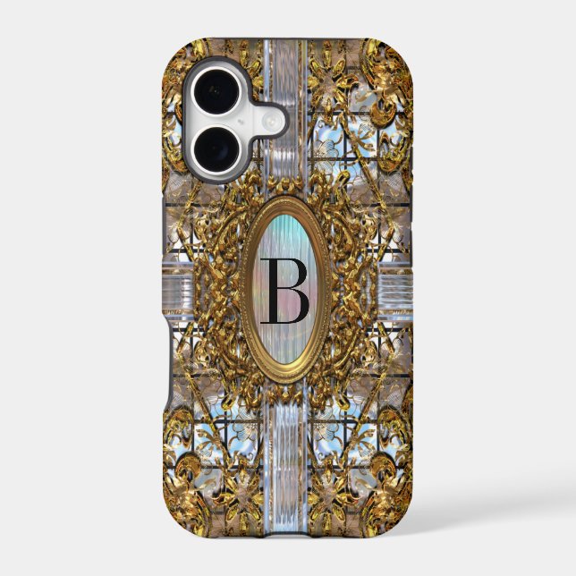 Maxter Elegant Monogram Iphone Case (Back)