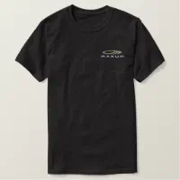 Create Your Own Mens Faux Gold Monogrammed Black Embroidered T-Shirt, Zazzle