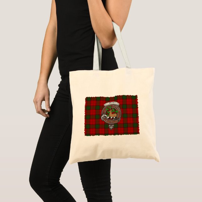 Maxwell Clan Badge Tartan Tote Bag (Front (Product))