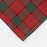 Maxwell Clan Tartan Red Plaid Fleece Blanket