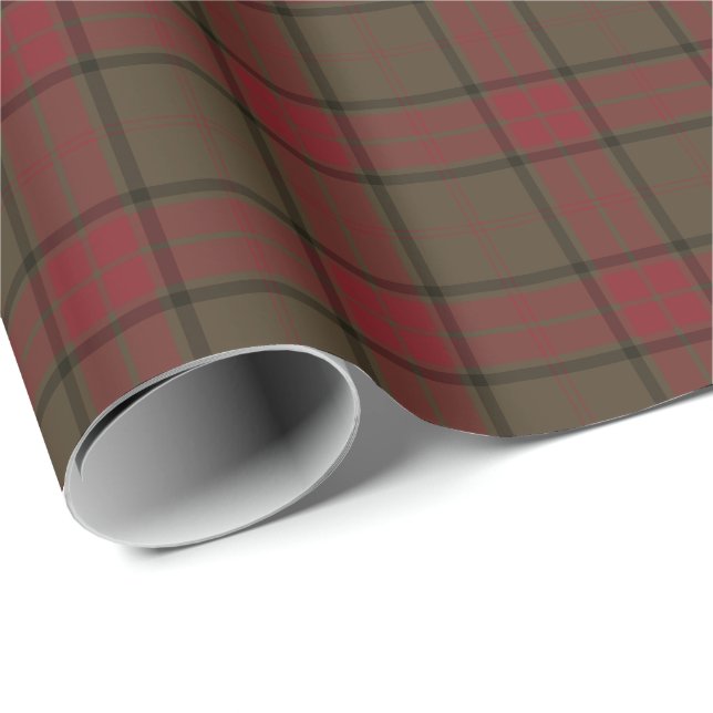 Maxwell Clan Weathered Hunting Tartan Wrapping Paper (Roll Corner)