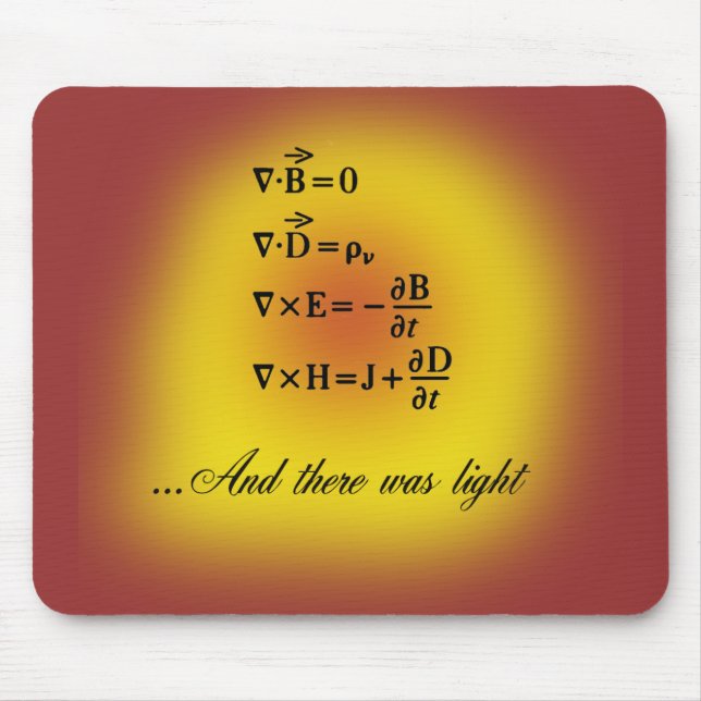 Maxwell Equations Mouse Pad (Front)