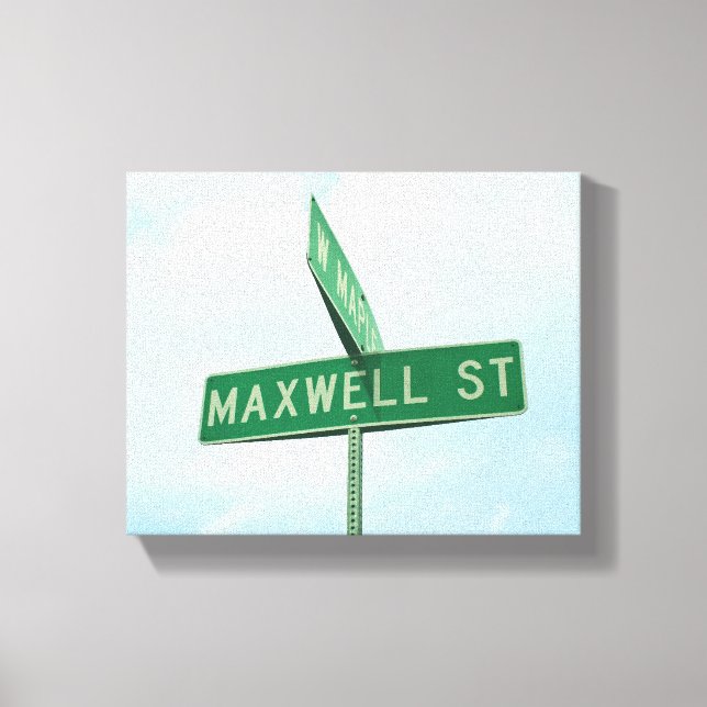 Maxwell Green Street Sign Boys Name Wall Art (Front)