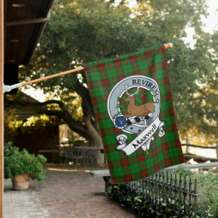 Maxwell Hunting Clan Badge Tartan Flag Scottish