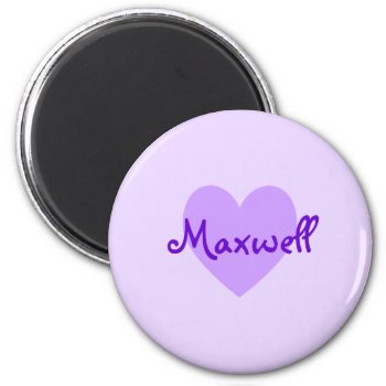 Maxwell In Purple Magnet by purplestuff at Zazzle