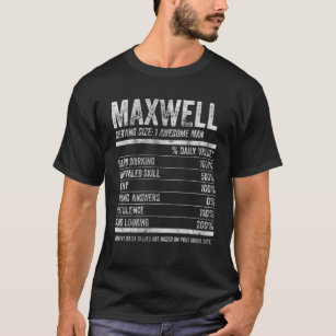 Maxwell Nutrition Personalized Name Funny Name Fac T-Shirt