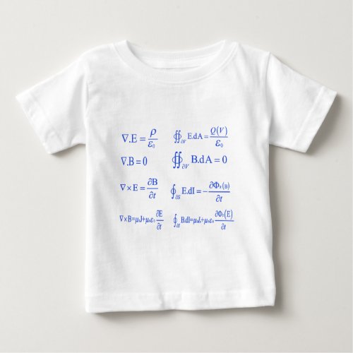 maxwell physics equation baby T_Shirt