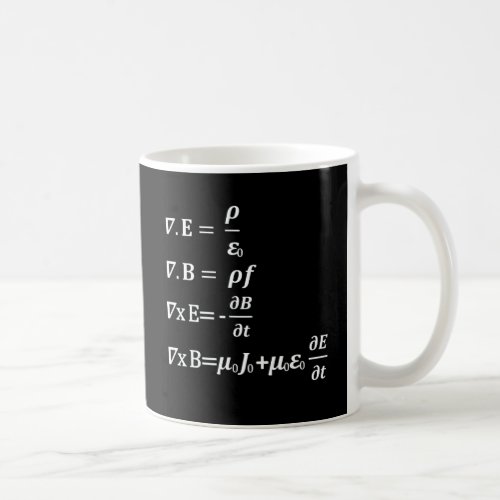 maxwell physics equation coffee mug