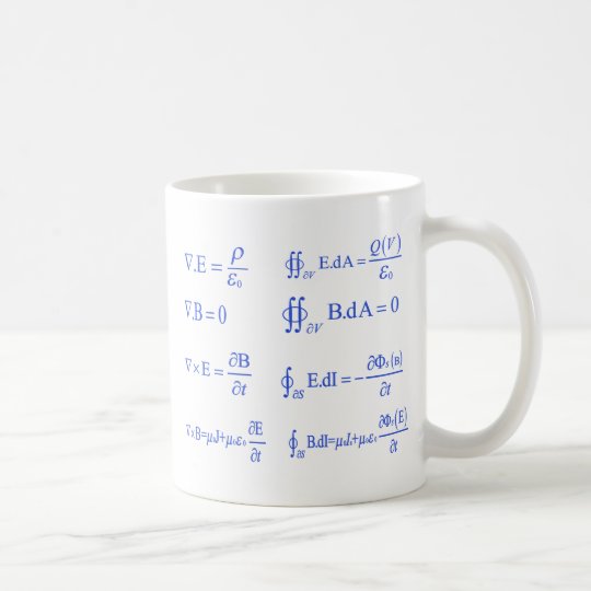 maxwell physics equation coffee mug | Zazzle.com