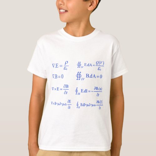 maxwell physics equation T_Shirt