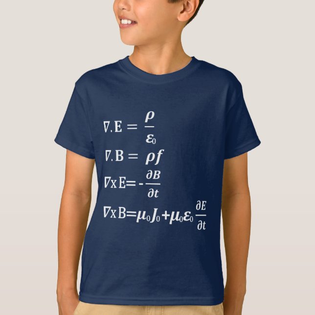 maxwell physics equation T-Shirt (Front)
