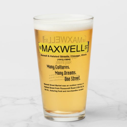 Maxwell Street Market Chicago Illinois Glass