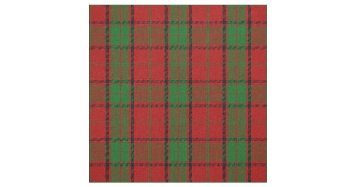 Maxwell Tartan Print Fabric | Zazzle