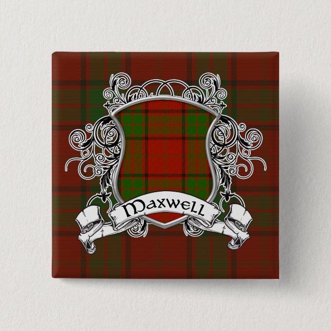 Maxwell Tartan Shield Button (Front)